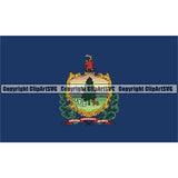 State Flag Square Vermont ClipArt SVG