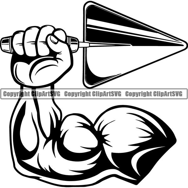 Mason Concrete Brick Building Repair Service Spade ClipArt SVG