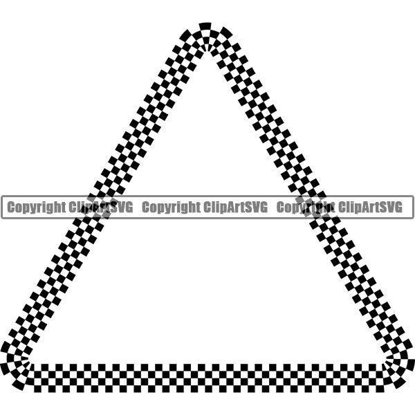 Sports Car Motorcycle Run Running Bike Race Racing Racer Race Design Element Frame Border Checkerboard Checkered Checker Straight Triangle ClipArt SVG