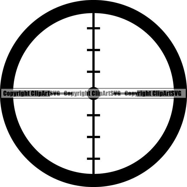 Military Weapon Gun Scope ClipArt SVG