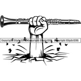 Music Musical Instrument Clarinet rfcda break ClipArt SVG