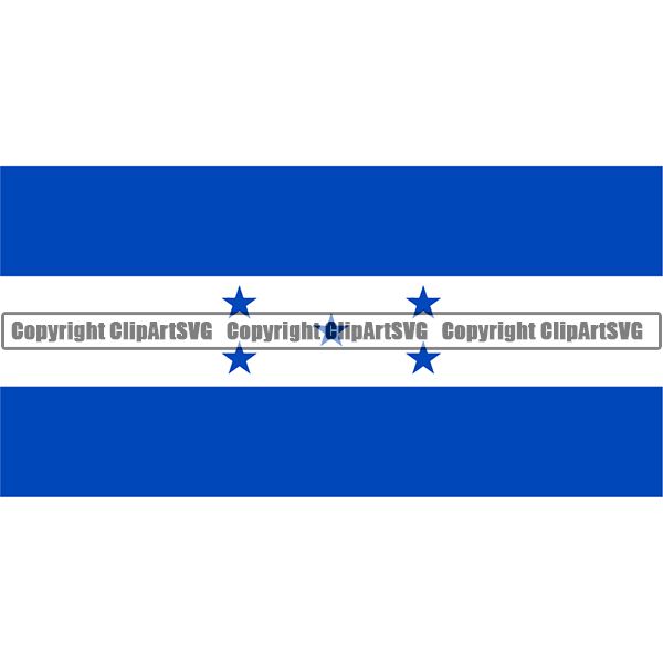 Country Flag Square Honduras ClipArt SVG