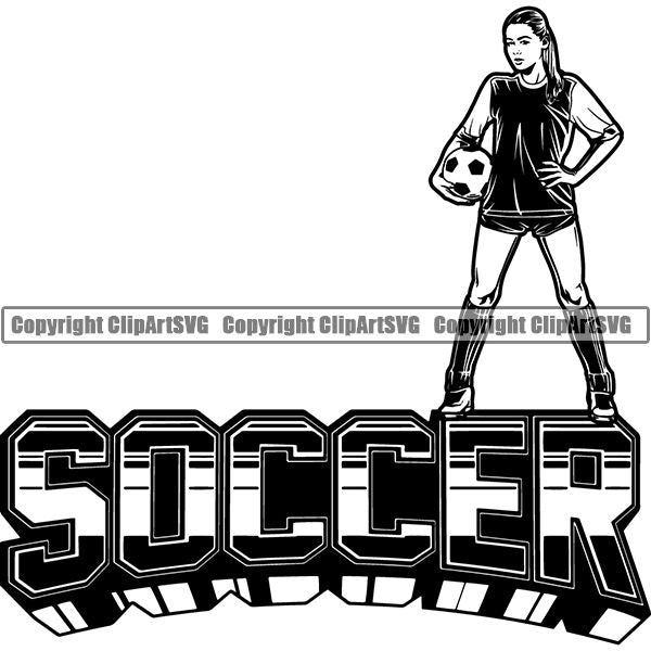 Sports Soccer Logo ClipArt SVG