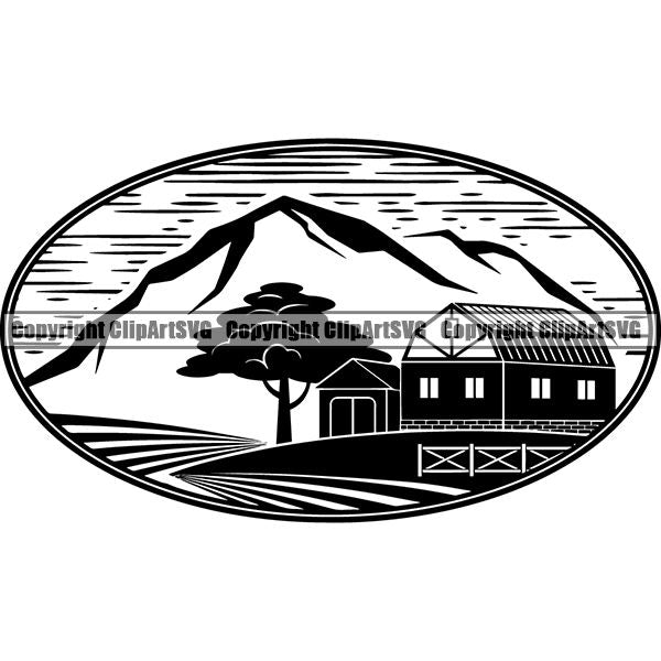 Farming Farmer Farm Organic Farm ClipArt SVG