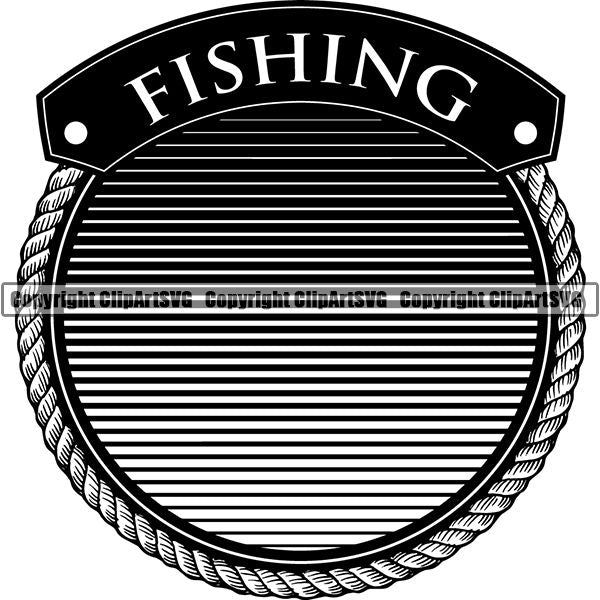 Sports Game Hunting Fishing Hunt Fish Logo ClipArt SVG