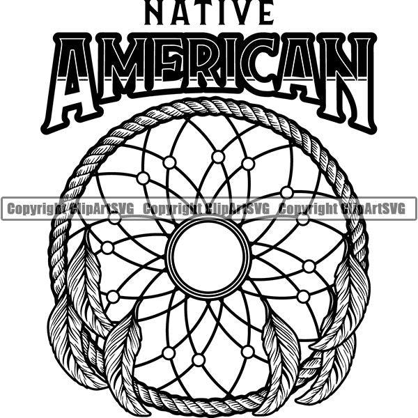 Native American Indian Logo ClipArt SVG