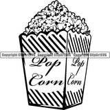 Acting Actor Movie Performer Performance Movie Popcorn ClipArt SVG