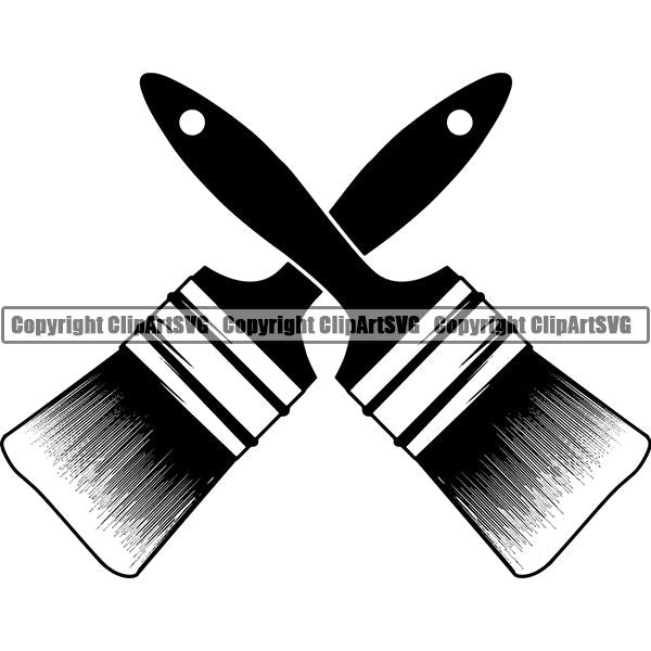 Painting Service Painter Paint Paint Brush ClipArt SVG