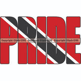 Flag Country Pride Trinidad and Tobago ClipArt SVG