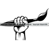 Painting Painter Artist Art Paintbrush Canvas Logo ClipArt SVG