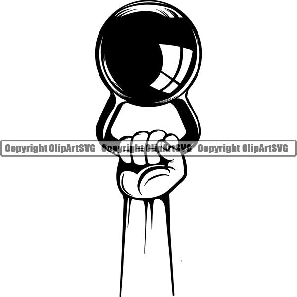 Gym Sports Bodybuilding Fitness Muscle Kettle Bell ClipArt SVG