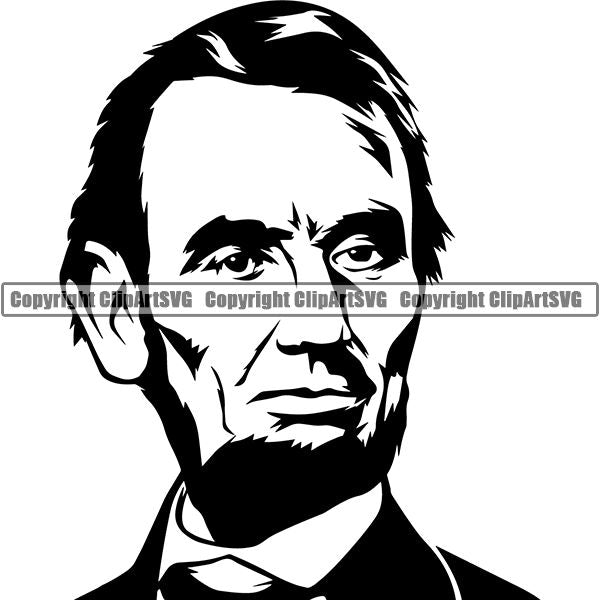 Money Cash Dead President Abraham Lincoln Dollar Bill Currency White Background Design Element Business Finance Cash Payment Currency Dollar Investment Banking Bank Wealth Stack Concept Rich Advertising Art Logo Clipart SVG