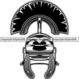 Spartan Warrior Gladiator Mask Helmet ClipArt SVG