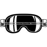 Sports Snowboarding Snowboard Skiing Ski Googles ClipArt SVG
