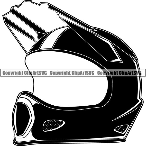 Motorcycle Helmet Visor Super Dirt Bike Motocross Motorcross Motor Moto Cross Off Road Extreme Race Racing Racer Design Element Art Logo Clipart SVG