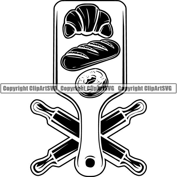 Cooking Baking Chef Cook Bake Baker Logo ClipArt SVG