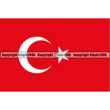Country Flag Square Turkey ClipArt SVG