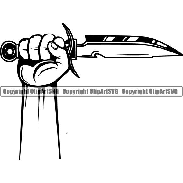 Sports Game Hunting Fishing Hunt Fish Knife ClipArt SVG