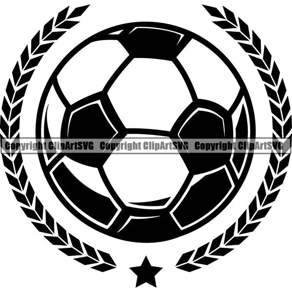 Sports Soccer Logo ClipArt SVG