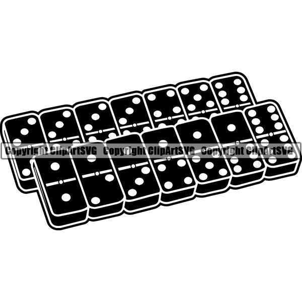 Game Dominoes ClipArt SVG
