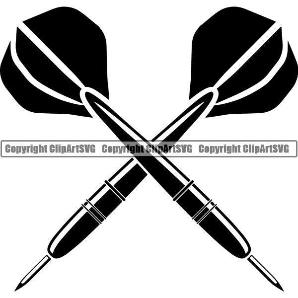 Sports Game Darts Dart ClipArt SVG