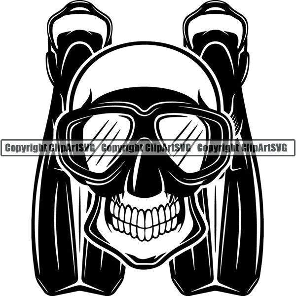 Diving Dive Diver Equipment Nautical Sailing Boating Sail Boat Sailboat ClipArt SVG