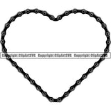 Sports Bicycle Chain Black Highlight Heart.jpg