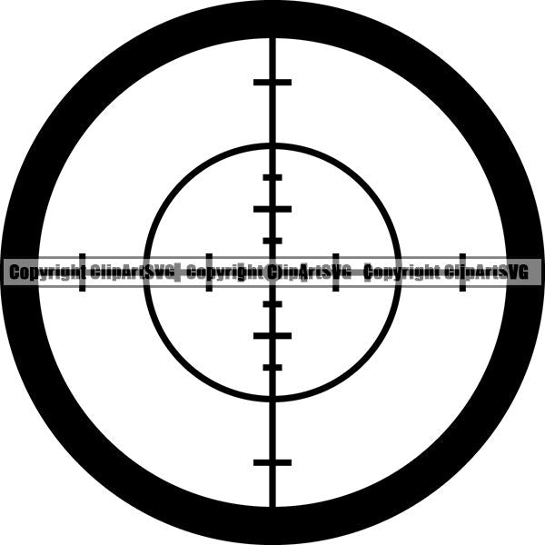 Military Weapon Gun Scope ClipArt SVG