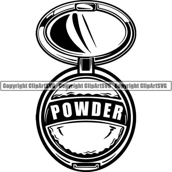 Fashion Beauty Cosmetology Cosmetics Makeup Powder tgg7a7 ClipArt SVG