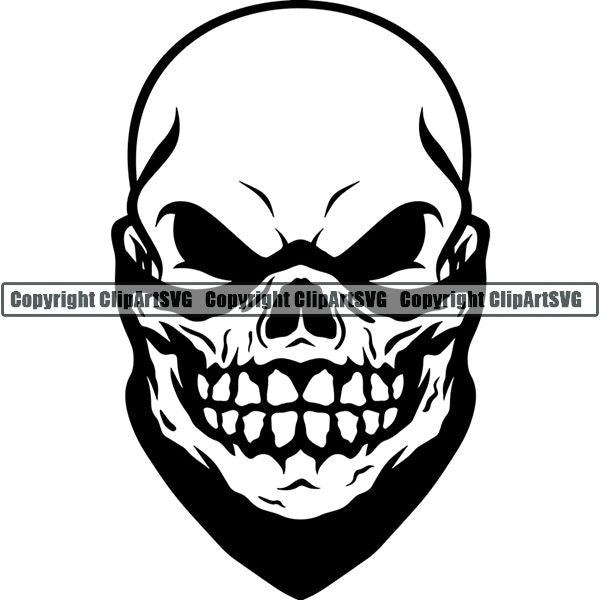 Gangster Thug Criminal Mask ClipArt SVG