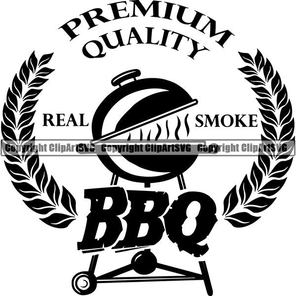 Cooking BBQ Bar-B-Que Barbque Chef Cook Butcher Logo ClipArt SVG