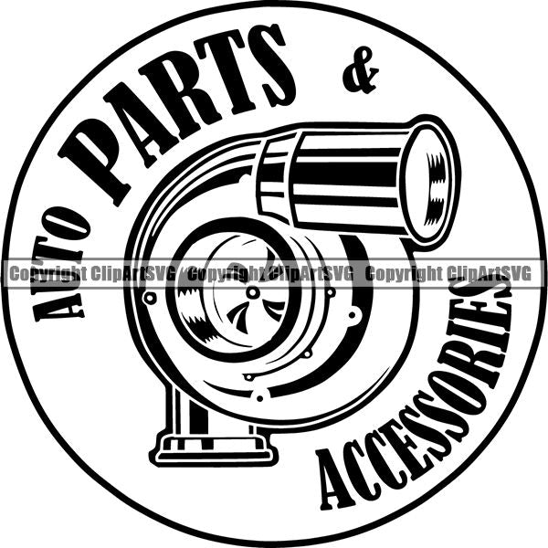 Mechanic Repair Shop Garage Logo ClipArt SVG