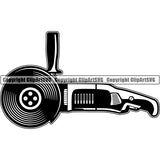 Construction Building Repair Service Grinder ClipArt SVG