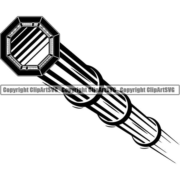 Sports Boxing Boxer MMA Fighter Motion ClipArt SVG