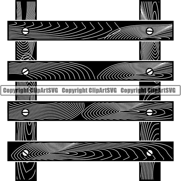 Construction Woodworking Carpenter Lumberjack Fence ClipArt SVG