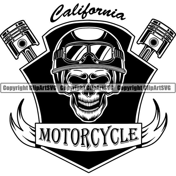 Motorcycle Bike Chopper ClipArt SVG