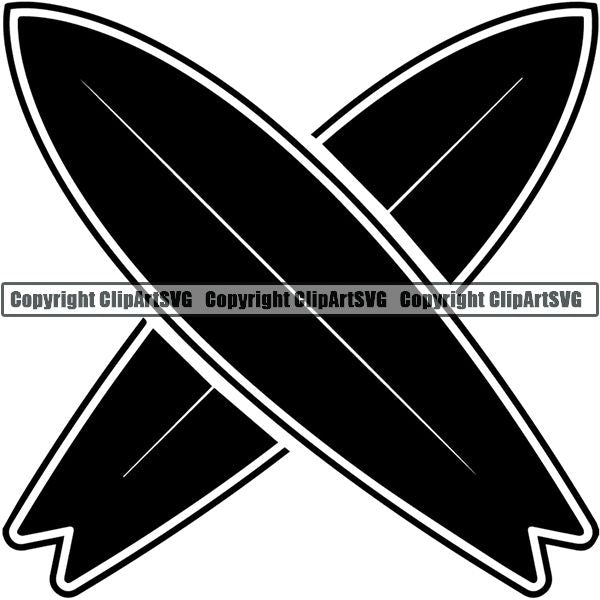 Sports Surfing Surf Logo ClipArt SVG