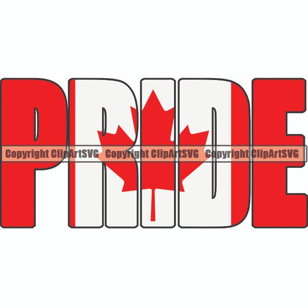 Flag Country Pride Canada ClipArt SVG