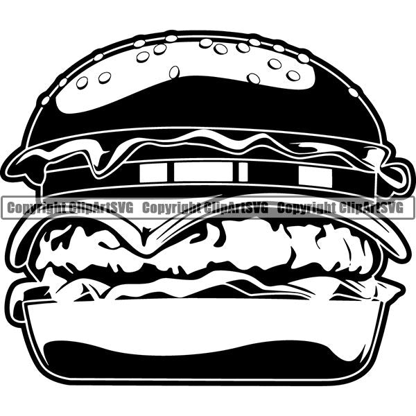 Food Hamburger Cheeseburger ClipArt SVG