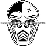Sports Game Paintball Mask ClipArt SVG