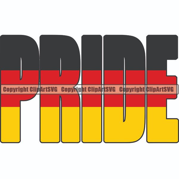 Flag Country Pride Germany ClipArt SVG
