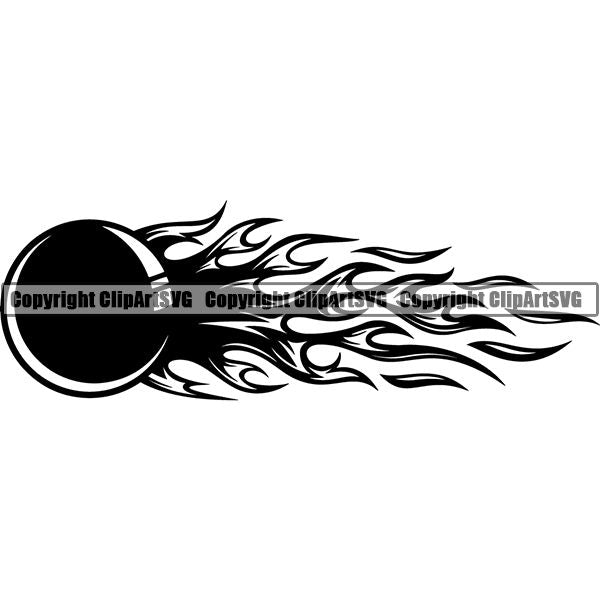Sports Game Paintball Fire ClipArt SVG