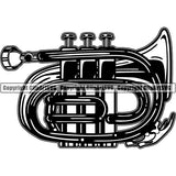 Music Musical Instrument Trumpet Pocket rfcd ClipArt SVG