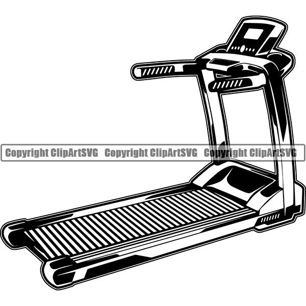 Gym Sports Bodybuilding Fitness Muscle ClipArt SVG