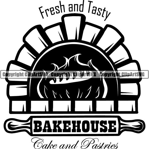 Cooking Baking Chef Cook Bake Baker Logo ClipArt SVG
