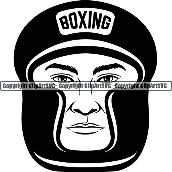 Sports Boxing Boxer MMA Fighter Layer ClipArt SVG