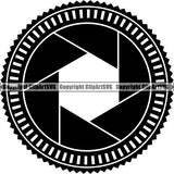 Photography Photographer Photograph Camera Shutter Speed Logo ClipArt SVG