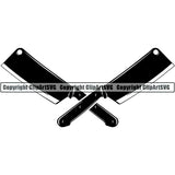 Cooking BBQ Bar-B-Que Barbque Chef Cook Butcher Logo ClipArt SVG