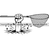 Sports Game Fishing Hunting Fish Hunt Net ClipArt SVG