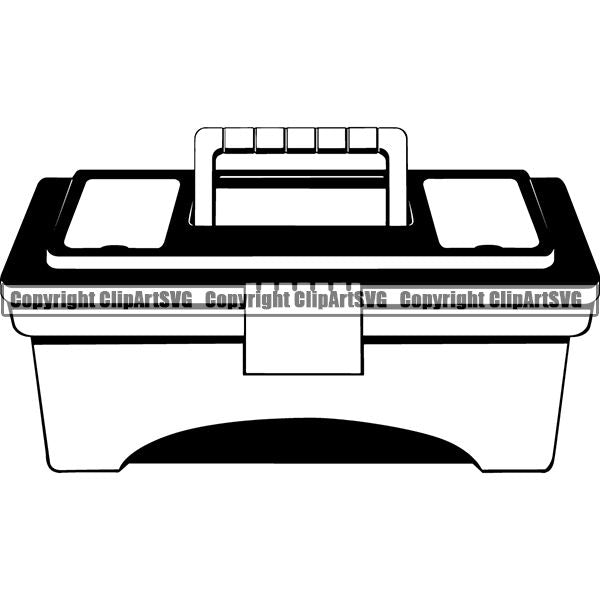 Construction Building Repair Service Toolbox ClipArt SVG